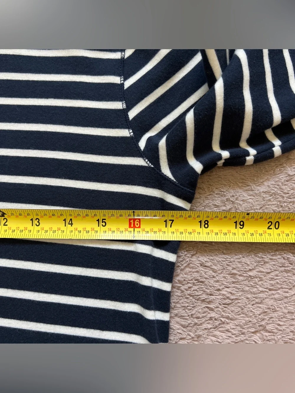 NWT Abercrombie & Fitch Stripe Midi Sweater Dress Preppy Minimalist Coastal Sz L